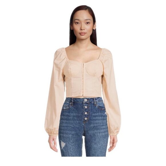 Madden NYC Junior’s Corset Top with Foam Bra Cups Size M - Picture 4 of 6